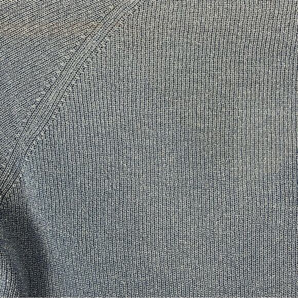 Mango Women's Size XS Long Sleeve Sweater V-Neck Blue Sparkly NWT Party Glam - Picture 8 of 8